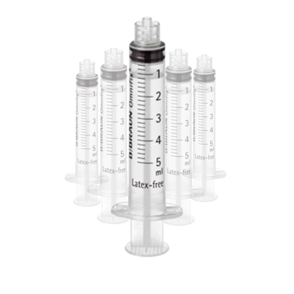 5x Syringe 5ml Luer Lock