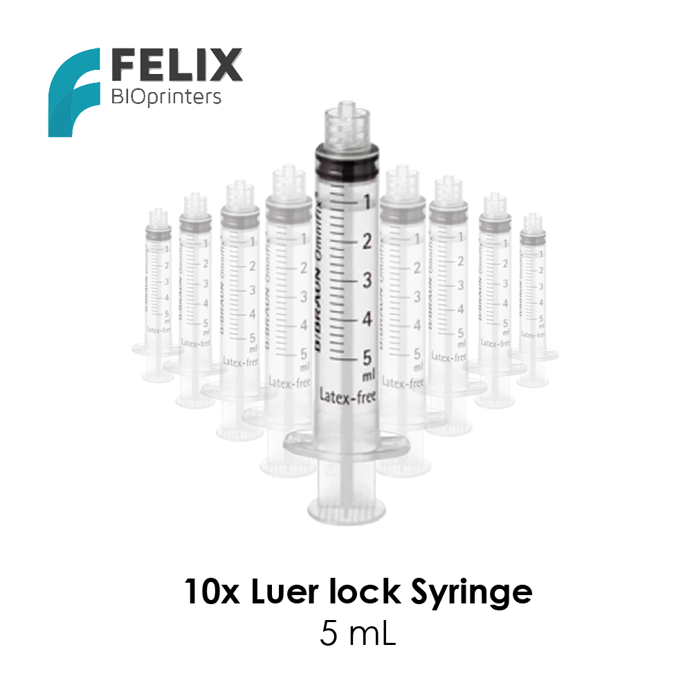10x Syringe 5ml Luer Lock