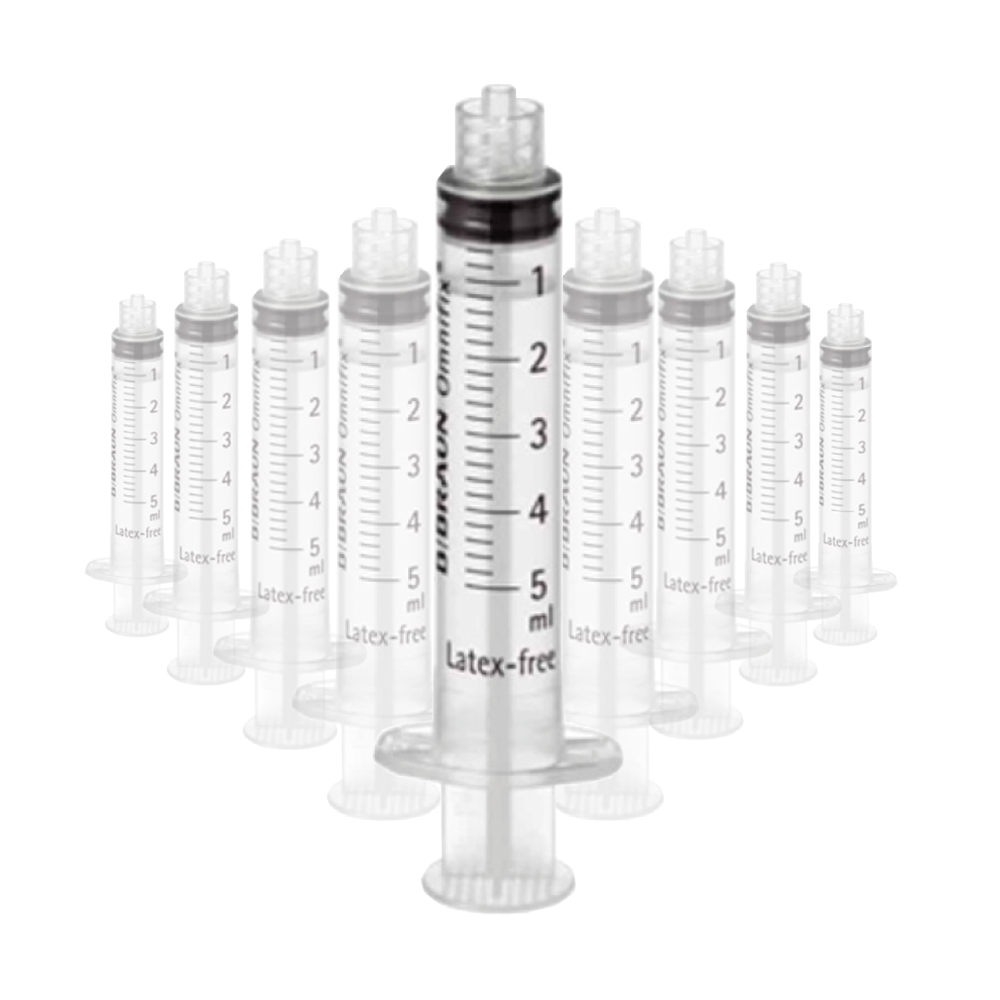 10x Syringe 5ml Luer Lock