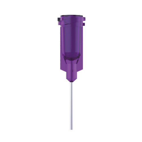Needle 21G, 0.51mm, 1/2 inch, Luer Lock, purple